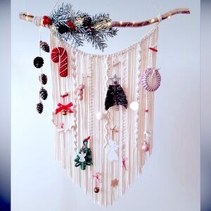 Soul Embellishโs Handwoven Macrame Christmas Decorations, Holiday Home Gift Set